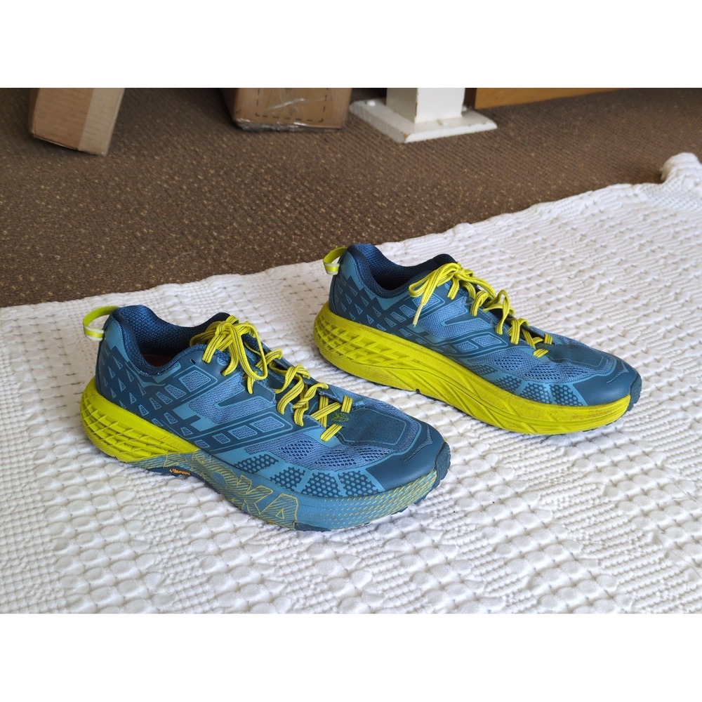 Hoka One One Speedgoat 2 Size 9 Trail Running Blue Depths/Caribbean Sea